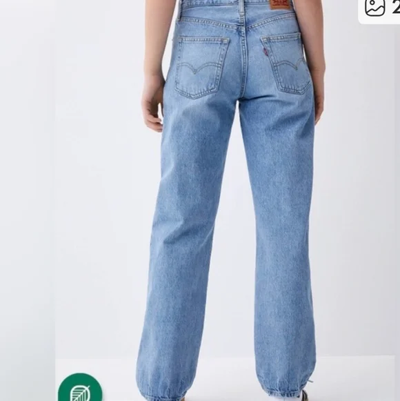 Levi's “94 BAGGY “ Slate Blue Women's Straight Leg Jeans size 29 - Picture 2 of 5